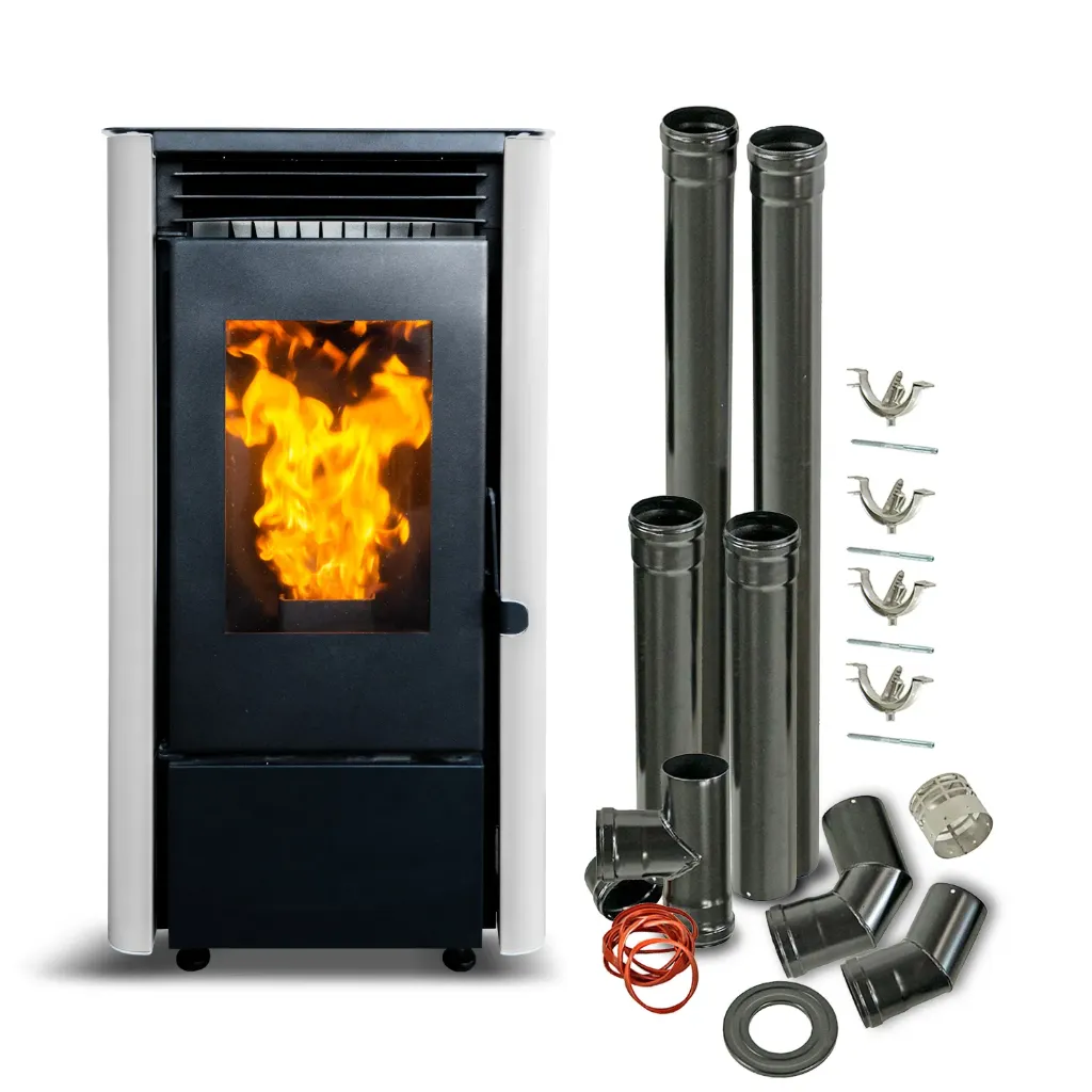 [NB-PSC9KIT] Estufa Pellet 9,5 Kw 160 M2 Wifi + Kit De Instalación